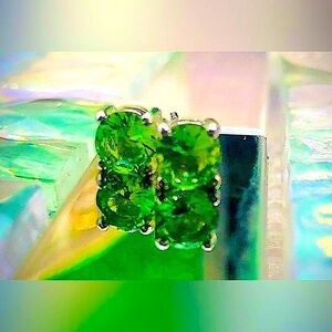 Green Amethyst .925 Stud Earrings. Super Pretty!
Trendy must have